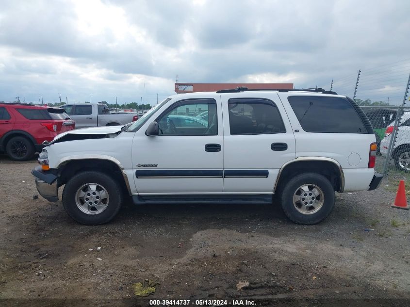 2001 Chevrolet Tahoe Ls VIN: 1GNEK13T51R160228 Lot: 39414737