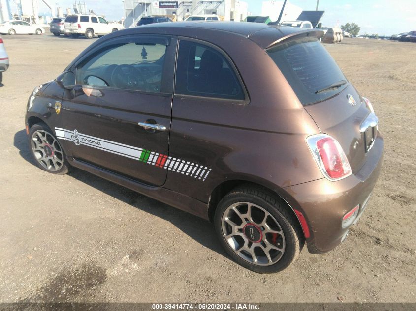 2012 Fiat 500 Sport VIN: 3C3CFFBRXCT128509 Lot: 39414774