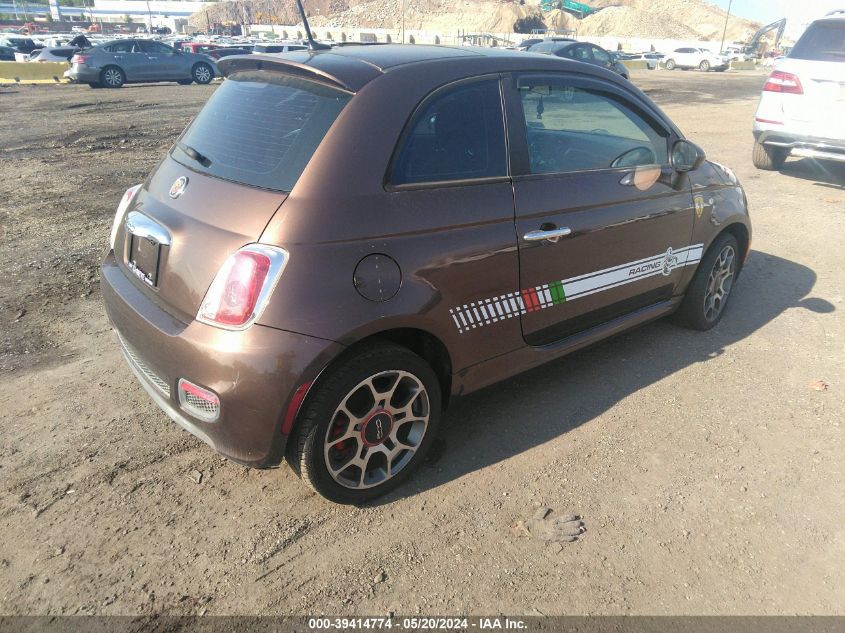 2012 Fiat 500 Sport VIN: 3C3CFFBRXCT128509 Lot: 39414774