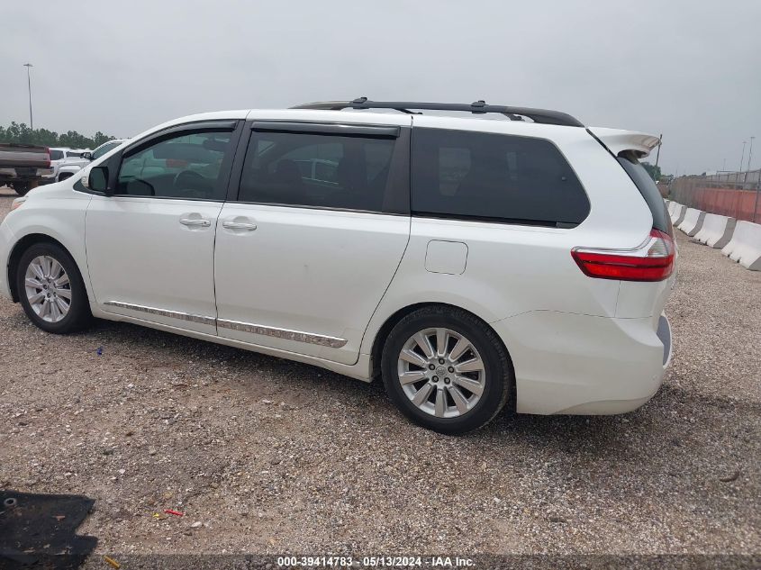 2015 Toyota Sienna Limited 7 Passenger VIN: 5TDYK3DC4FS594696 Lot: 39414783