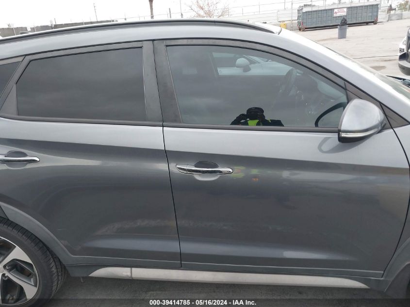 2018 Hyundai Tucson Limited VIN: KM8J33A22JU792882 Lot: 39414785