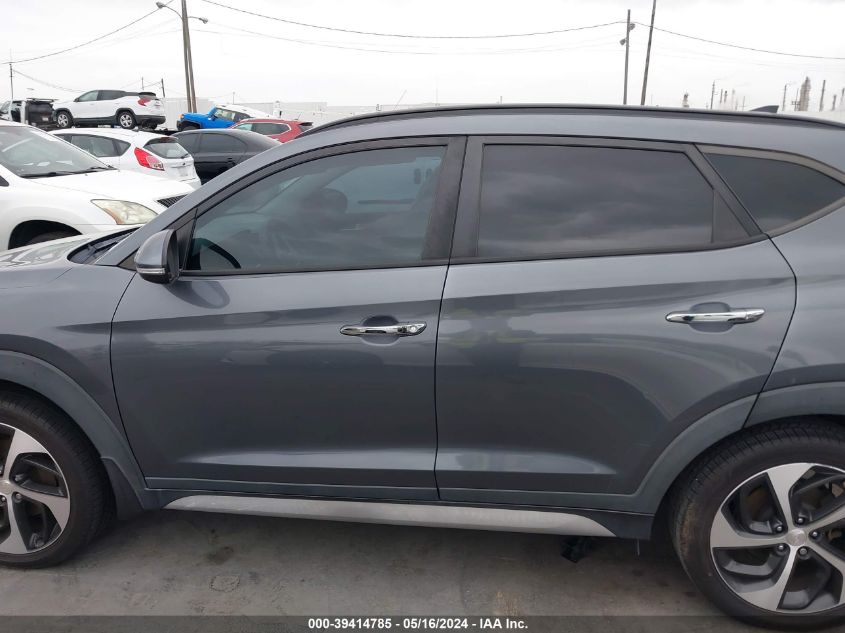 2018 Hyundai Tucson Limited VIN: KM8J33A22JU792882 Lot: 39414785