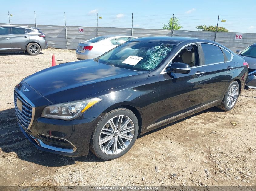 2018 Genesis G80 Premium/Ultimate VIN: KMHGN4JE1JU233425 Lot: 39414789