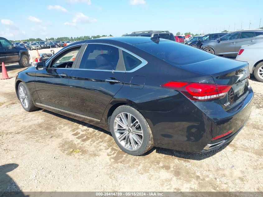 2018 Genesis G80 Premium/Ultimate VIN: KMHGN4JE1JU233425 Lot: 39414789