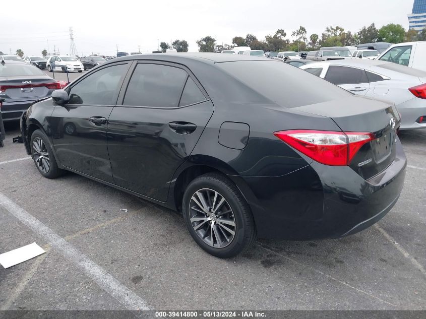 2016 TOYOTA COROLLA LE PLUS - 5YFBURHEXGP509949