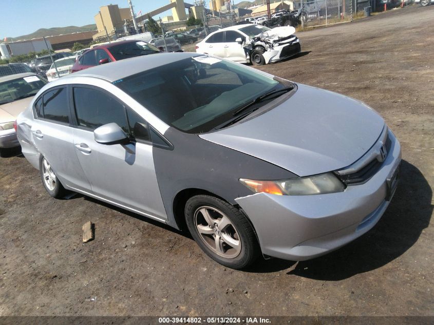 2012 Honda Civic Natural Gas VIN: 19XFB5F5XCE000619 Lot: 39414802