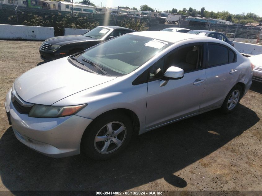 2012 Honda Civic Natural Gas VIN: 19XFB5F5XCE000619 Lot: 39414802