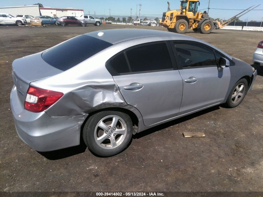 2012 Honda Civic Natural Gas VIN: 19XFB5F5XCE000619 Lot: 39414802