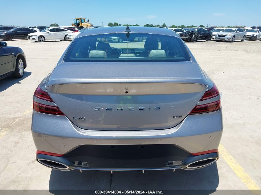 2023 Genesis G70 3.3T Rwd VIN: KMTG54TE3PU127974 Lot: 39414804