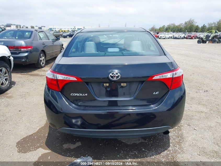 2016 Toyota Corolla Le VIN: 5YFBURHE4GP481288 Lot: 39414821