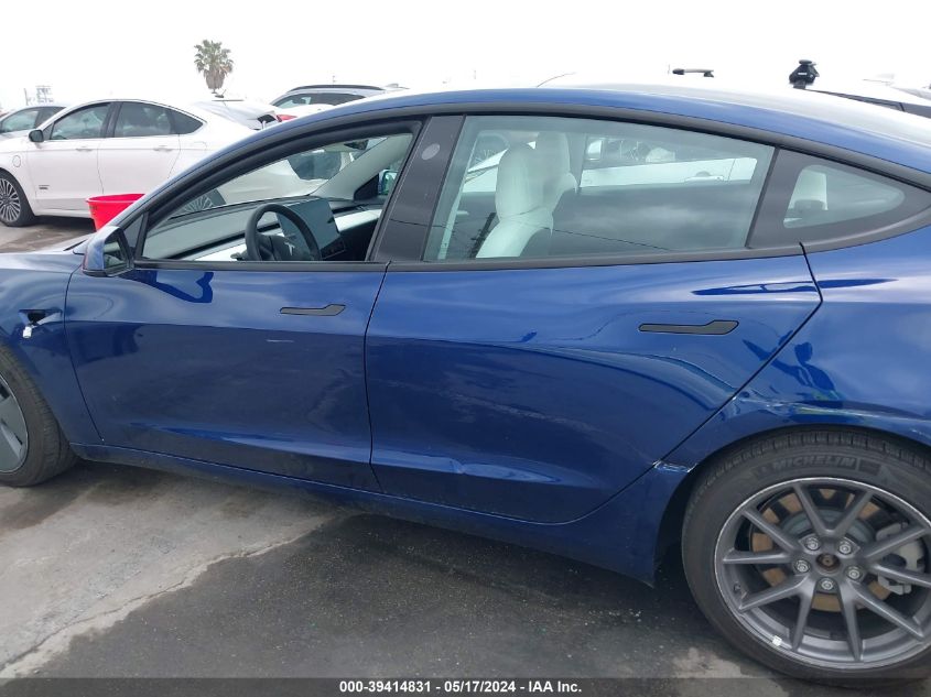 2021 Tesla Model 3 Long Range Dual Motor All-Wheel Drive VIN: 5YJ3E1EB6MF070964 Lot: 39414831