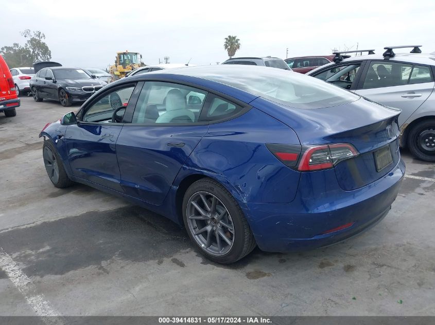 2021 TESLA MODEL 3 U  U UX(VIN: 5YJ3E1EB6MF070964