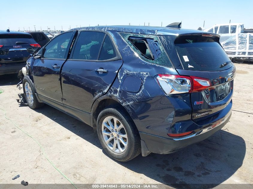 2018 Chevrolet Equinox Ls VIN: 3GNAXHEV2JL107159 Lot: 39414843