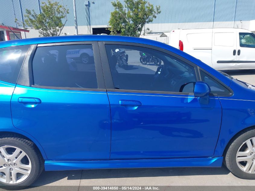 2008 Honda Fit Sport VIN: JHMGD38668S056827 Lot: 39414850