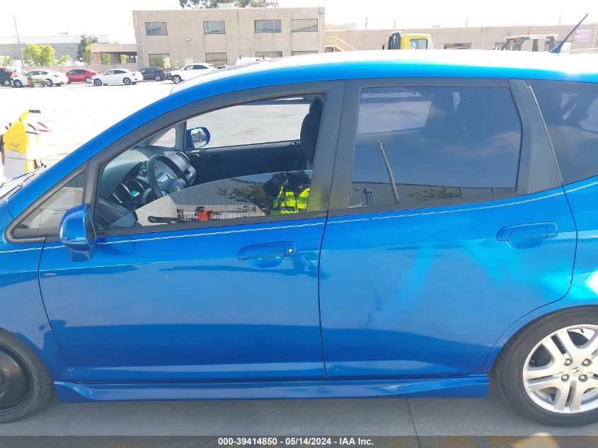 2008 Honda Fit Sport VIN: JHMGD38668S056827 Lot: 39414850