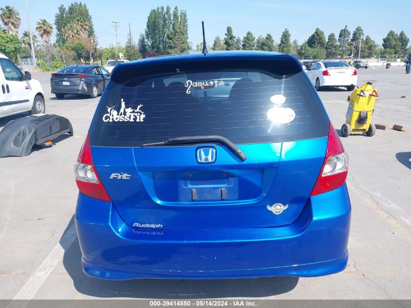 2008 Honda Fit Sport VIN: JHMGD38668S056827 Lot: 39414850