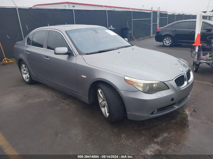 2005 BMW 530I VIN: WBANA73515CR57453 Lot: 39414884