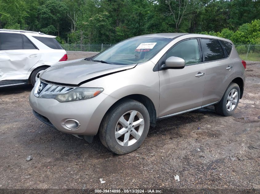 2010 Nissan Murano S VIN: JN8AZ1MU8AW015815 Lot: 39414895