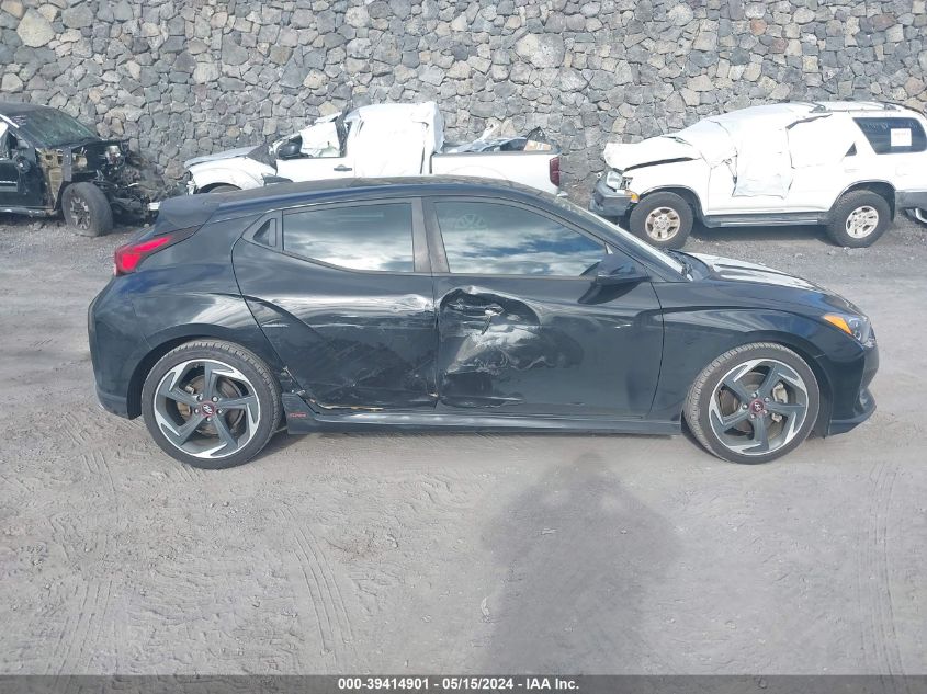 2019 Hyundai Veloster Turbo VIN: KMHTH6AB2KU010884 Lot: 39414901