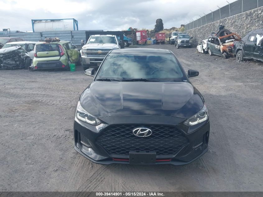 2019 Hyundai Veloster Turbo VIN: KMHTH6AB2KU010884 Lot: 39414901