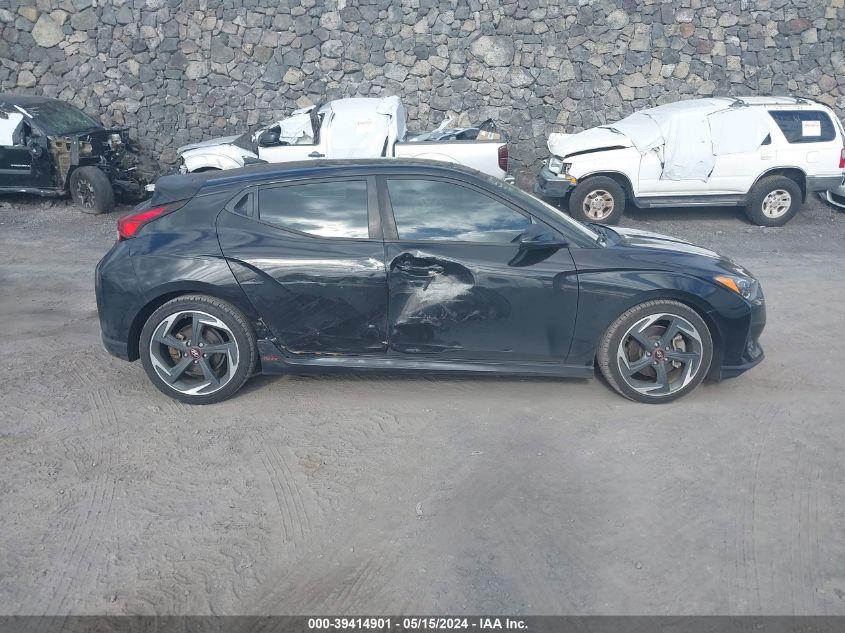 2019 Hyundai Veloster Turbo VIN: KMHTH6AB2KU010884 Lot: 39414901