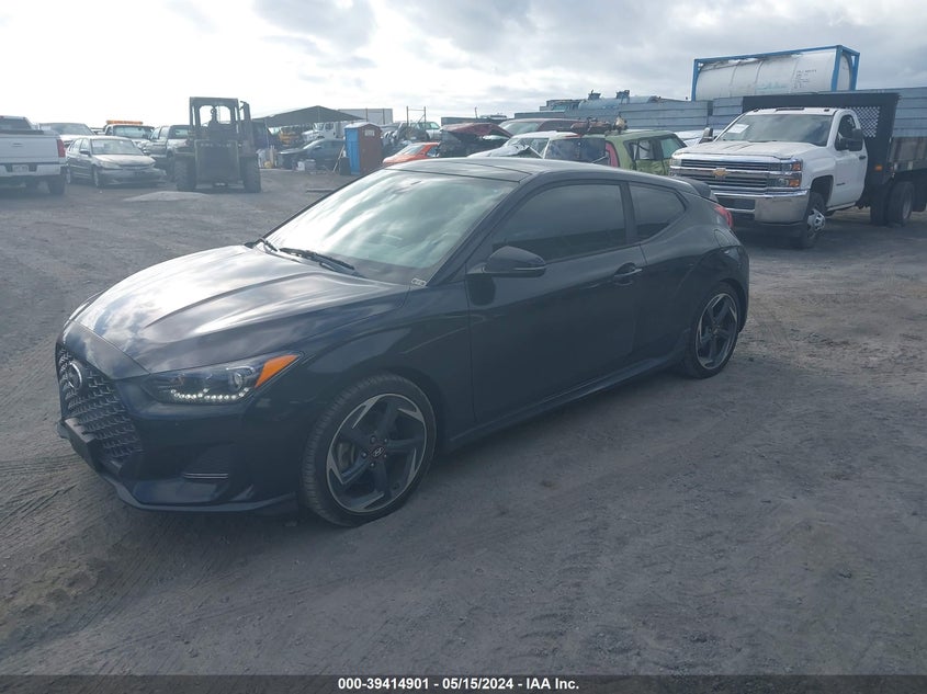2019 Hyundai Veloster Turbo VIN: KMHTH6AB2KU010884 Lot: 39414901