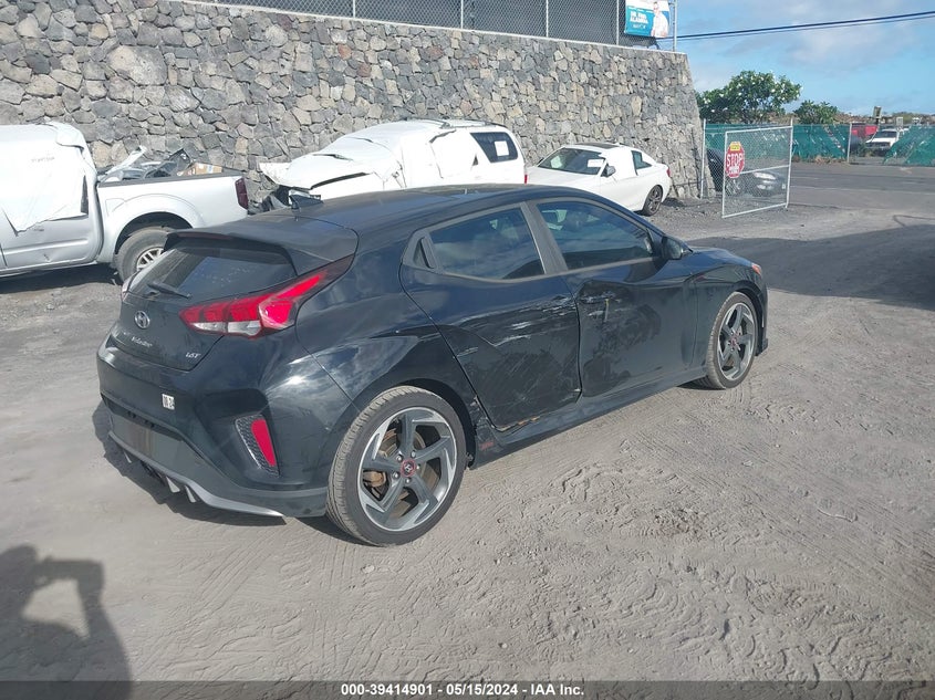 2019 Hyundai Veloster Turbo VIN: KMHTH6AB2KU010884 Lot: 39414901