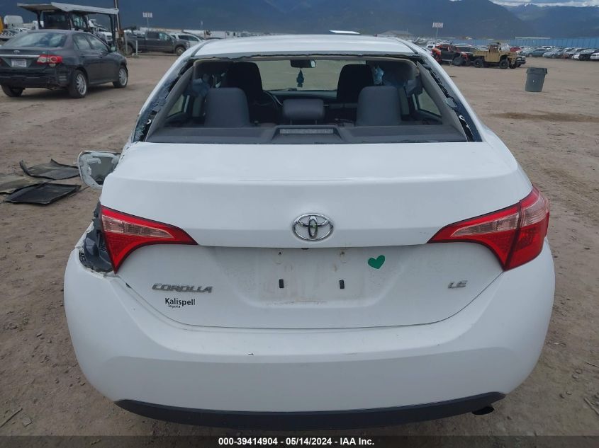 2018 Toyota Corolla Le VIN: 2T1BURHE7JC089574 Lot: 39414904