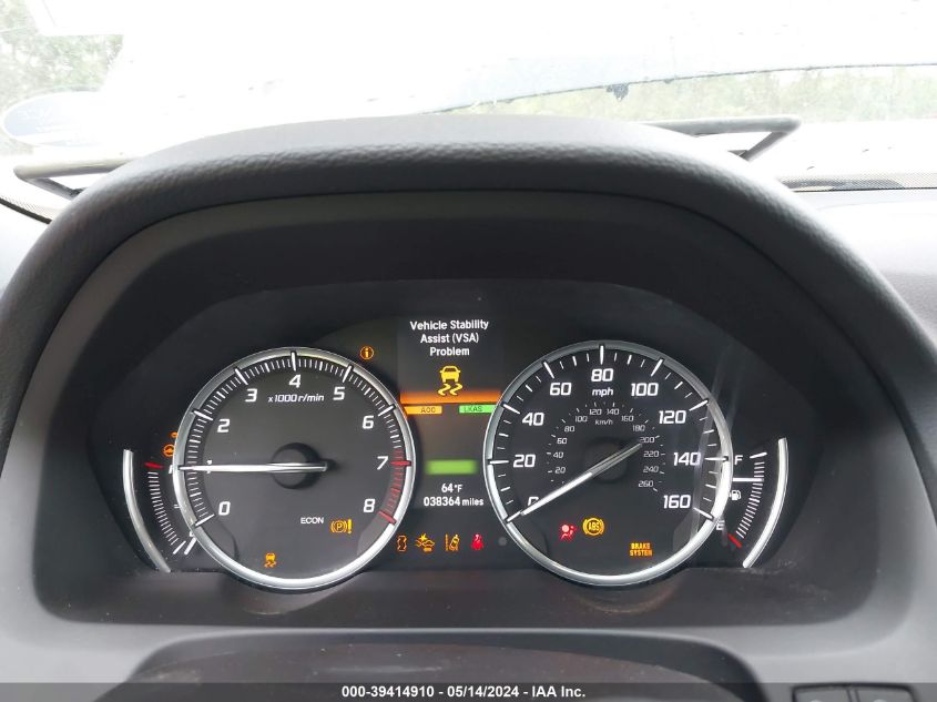 2016 Acura Tlx V6 Advance VIN: 19UUB2F76GA007455 Lot: 39414910