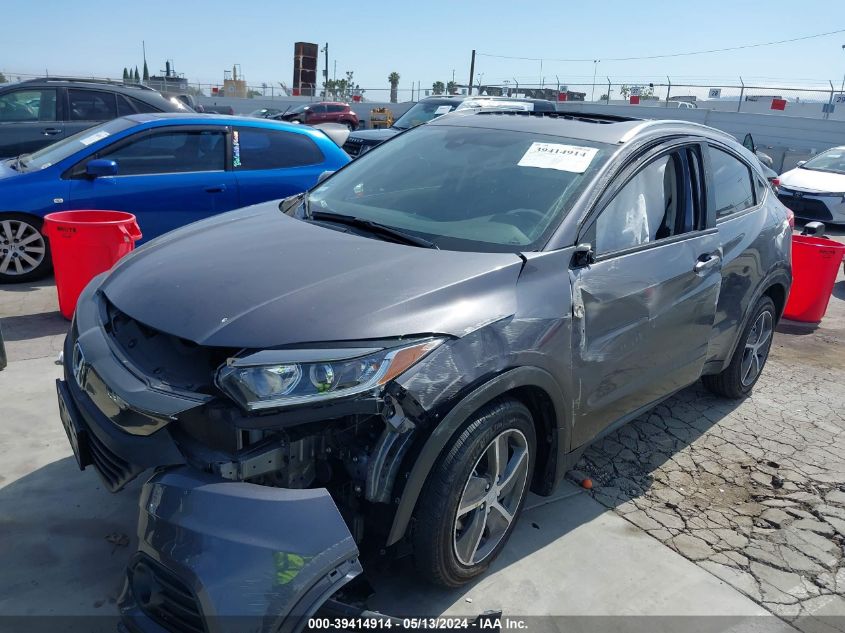 2022 Honda Hr-V 2Wd Ex VIN: 3CZRU5H59NM705130 Lot: 39414914