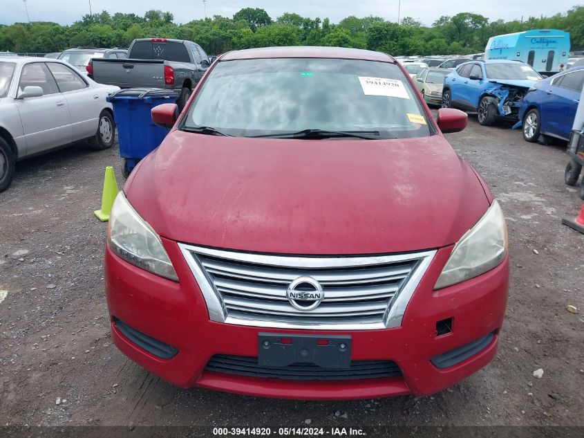 2014 Nissan Sentra Sv VIN: 3N1AB7AP0EY279534 Lot: 39414920