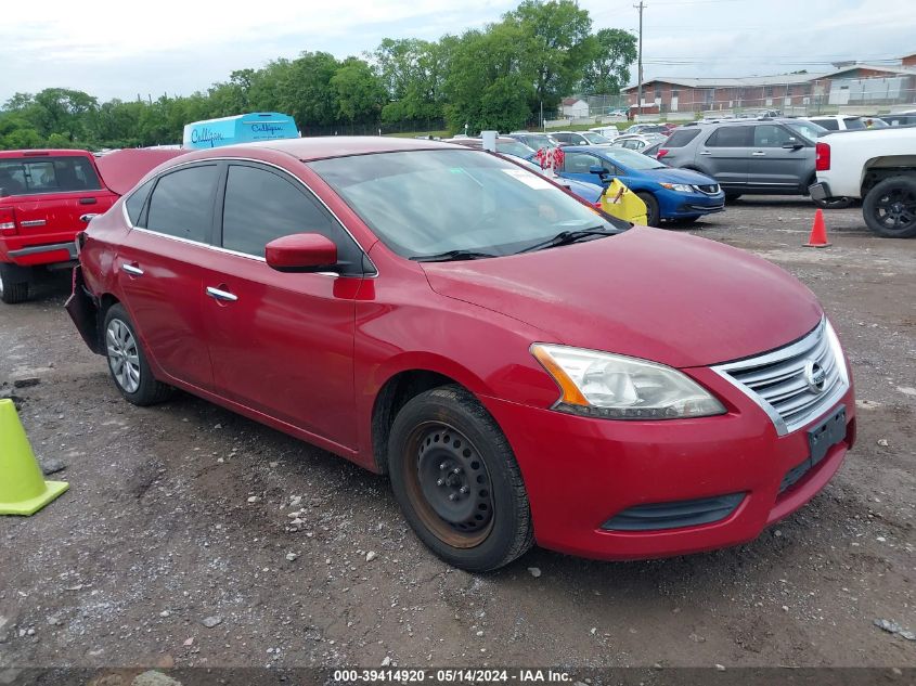 2014 Nissan Sentra Sv VIN: 3N1AB7AP0EY279534 Lot: 39414920