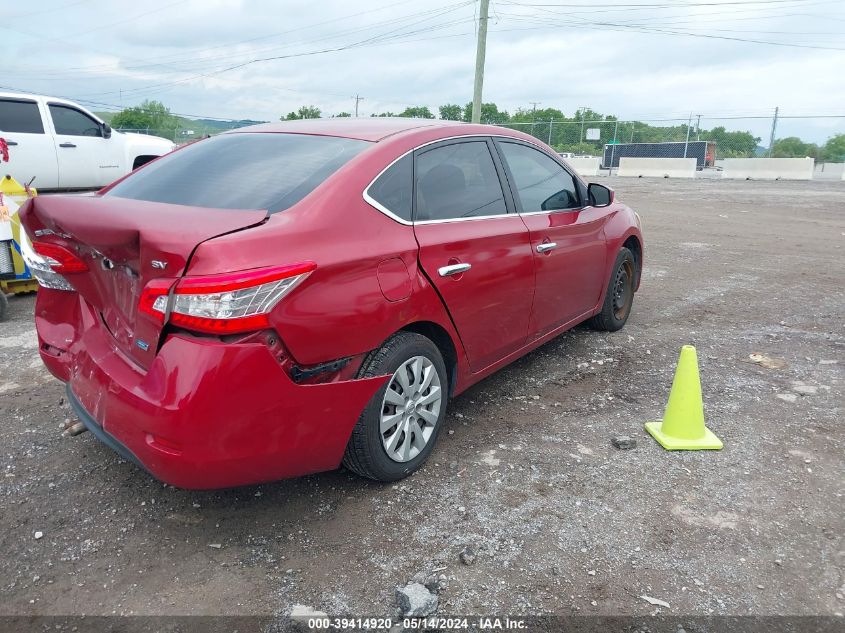 2014 Nissan Sentra Sv VIN: 3N1AB7AP0EY279534 Lot: 39414920