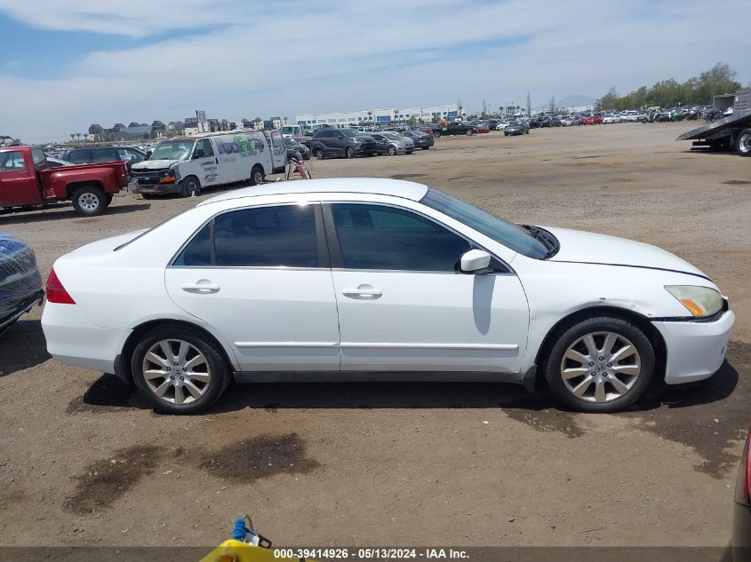 2007 Honda Accord 3.0 Se VIN: 1HGCM66477A051600 Lot: 39414926