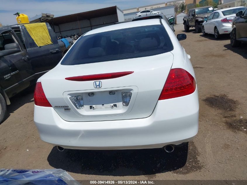 2007 Honda Accord 3.0 Se VIN: 1HGCM66477A051600 Lot: 39414926