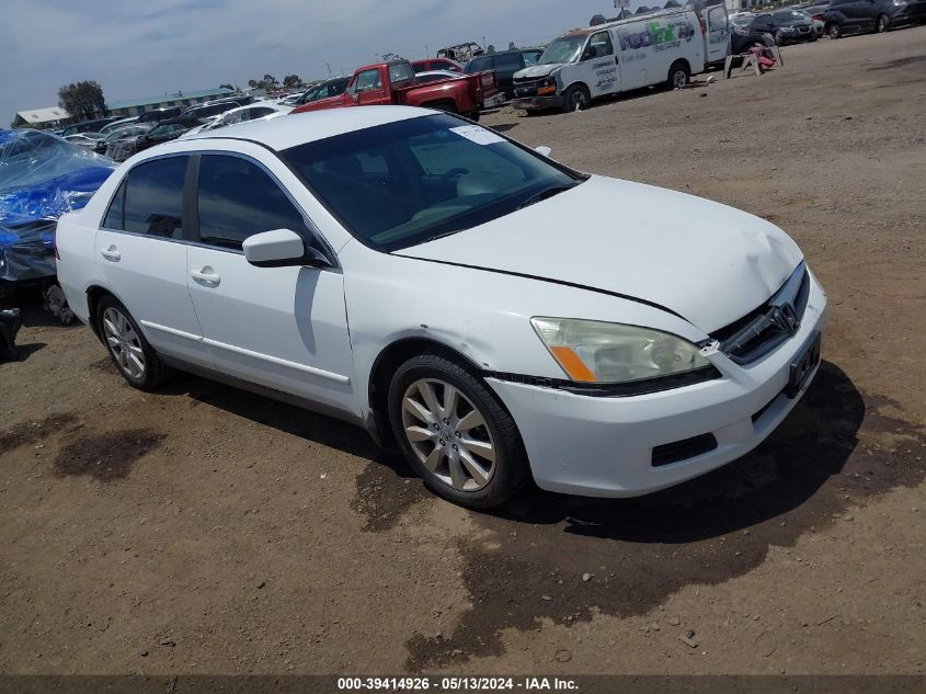 2007 Honda Accord 3.0 Se VIN: 1HGCM66477A051600 Lot: 39414926