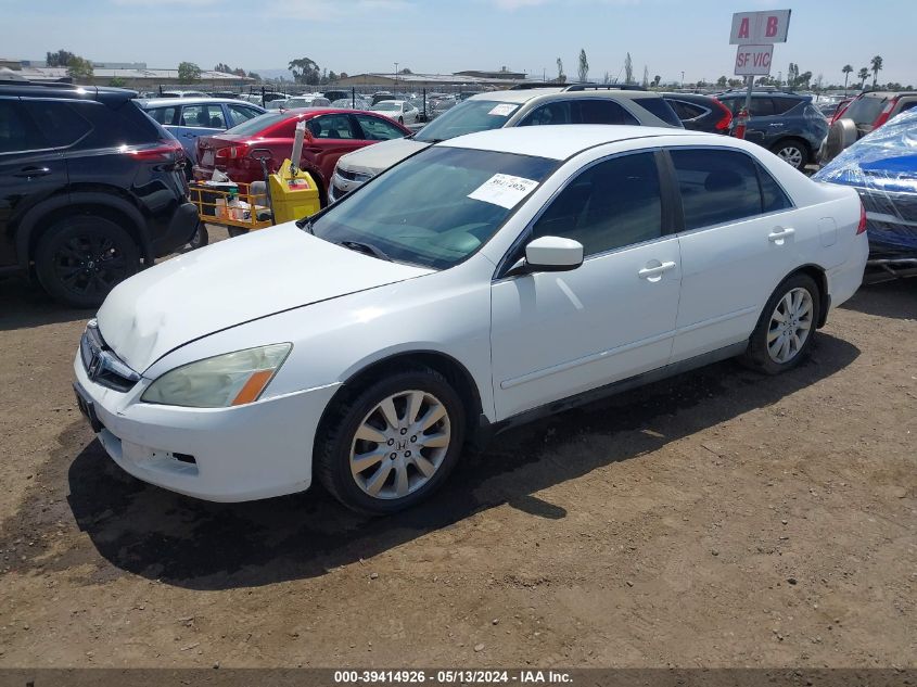 2007 Honda Accord 3.0 Se VIN: 1HGCM66477A051600 Lot: 39414926