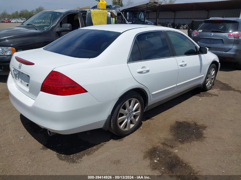 2007 Honda Accord 3.0 Se VIN: 1HGCM66477A051600 Lot: 39414926