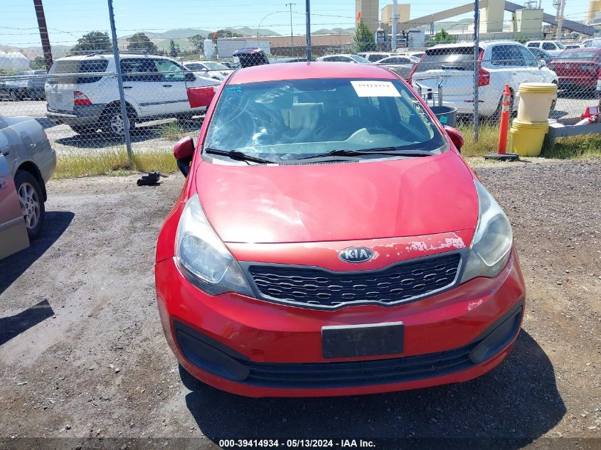 2014 Kia Rio Lx VIN: KNADM4A33E6350486 Lot: 39414934