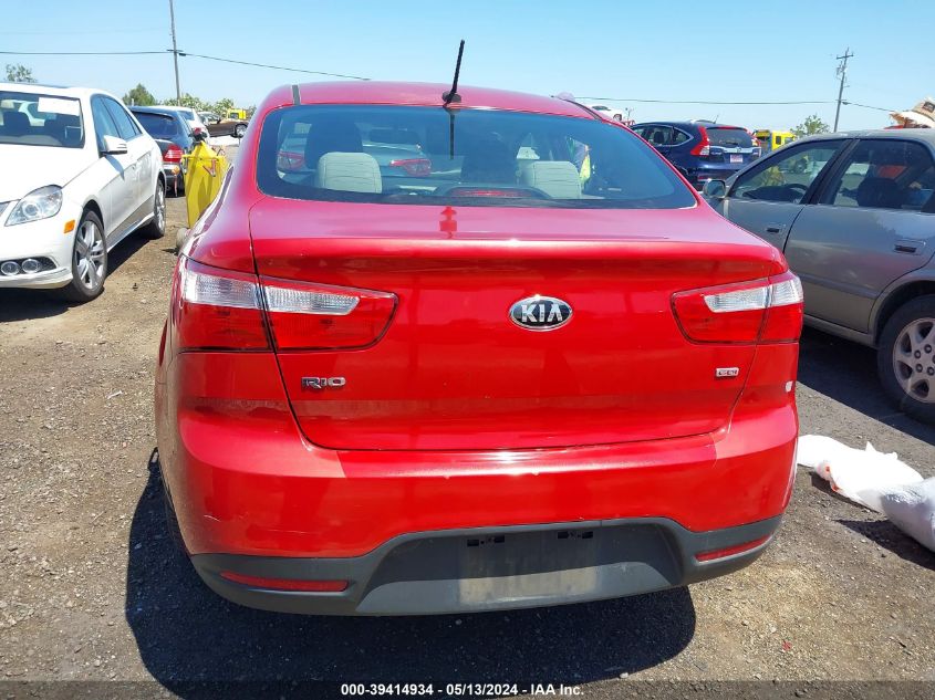 2014 Kia Rio Lx VIN: KNADM4A33E6350486 Lot: 39414934