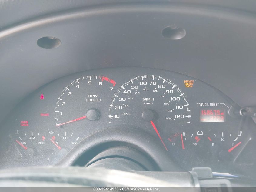 2002 Chevrolet Camaro VIN: 2G1FP32K822122752 Lot: 39414938