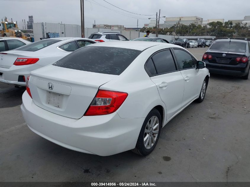 2012 Honda Civic Ex VIN: 19XFB2F80CE325160 Lot: 39414956