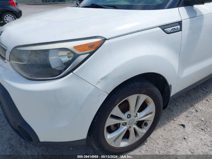 2014 Kia Soul + VIN: KNDJP3A55E7027401 Lot: 39414958