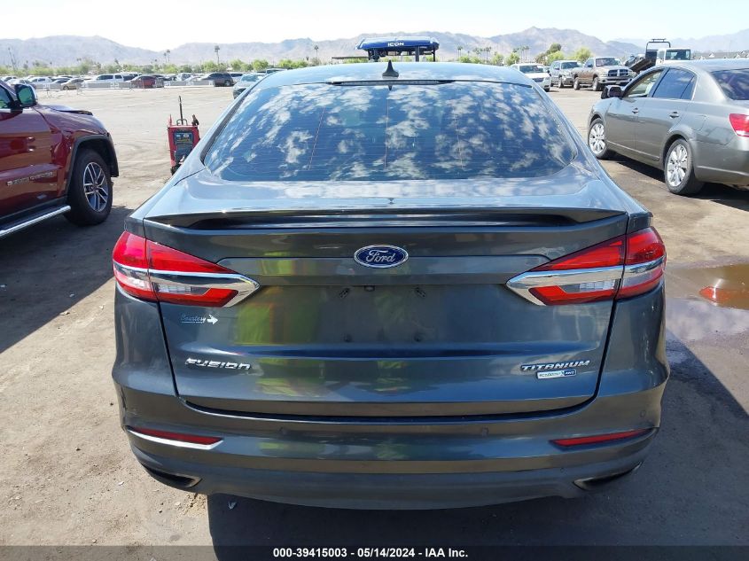 2019 Ford Fusion Titanium VIN: 3FA6P0D93KR240702 Lot: 39415003