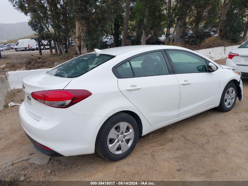 2018 Kia Forte Lx VIN: 3KPFK4A72JE273702 Lot: 39415017