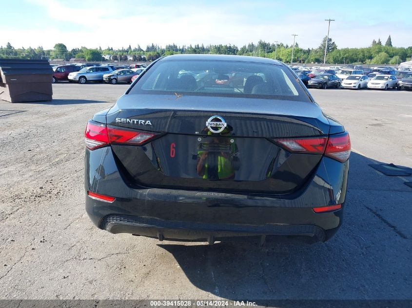 2021 Nissan Sentra S Xtronic Cvt VIN: 3N1AB8BV5MY276470 Lot: 39415028