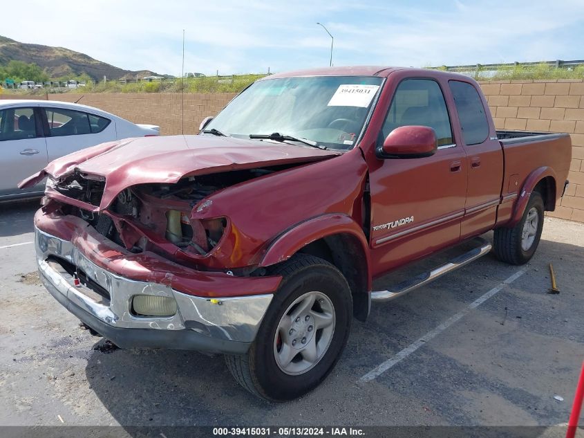 2000 Toyota Tundra Ltd V8 VIN: 5TBRT3814YS008441 Lot: 39415031