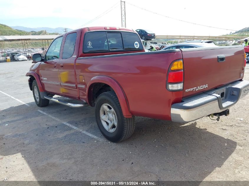 2000 Toyota Tundra Ltd V8 VIN: 5TBRT3814YS008441 Lot: 39415031