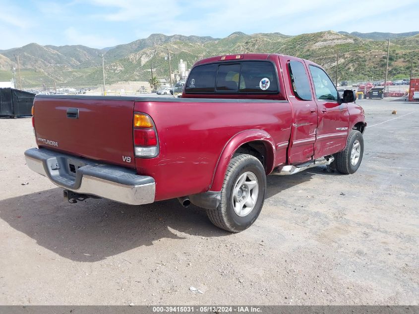 2000 Toyota Tundra Ltd V8 VIN: 5TBRT3814YS008441 Lot: 39415031