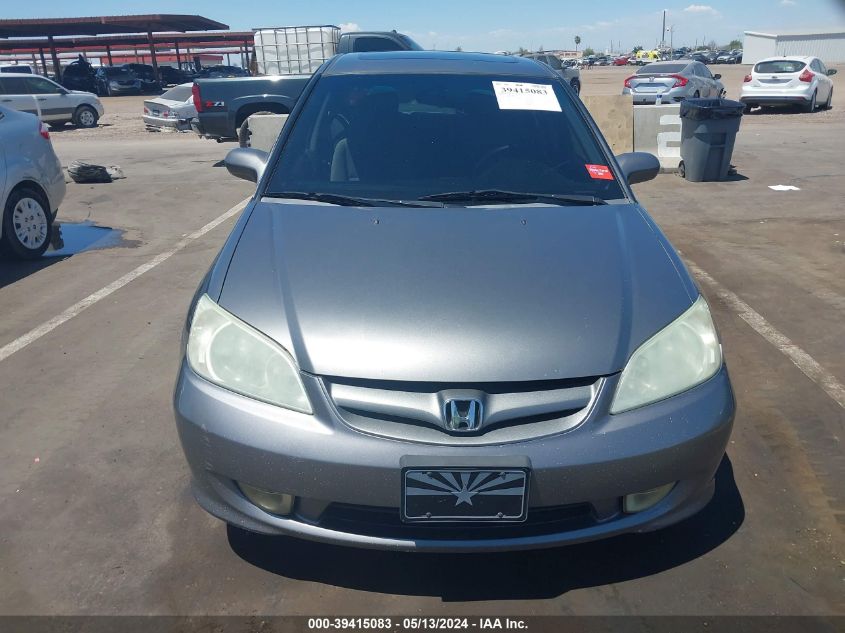 2005 Honda Civic Ex VIN: 2HGES26885H568588 Lot: 39415083